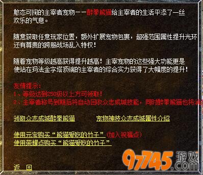 仿盛大宠物神技众志成城详解